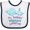 White and Navy, variant on Inktastic My Daddy Whale-y Loves Me Boys or Girls Baby Bib