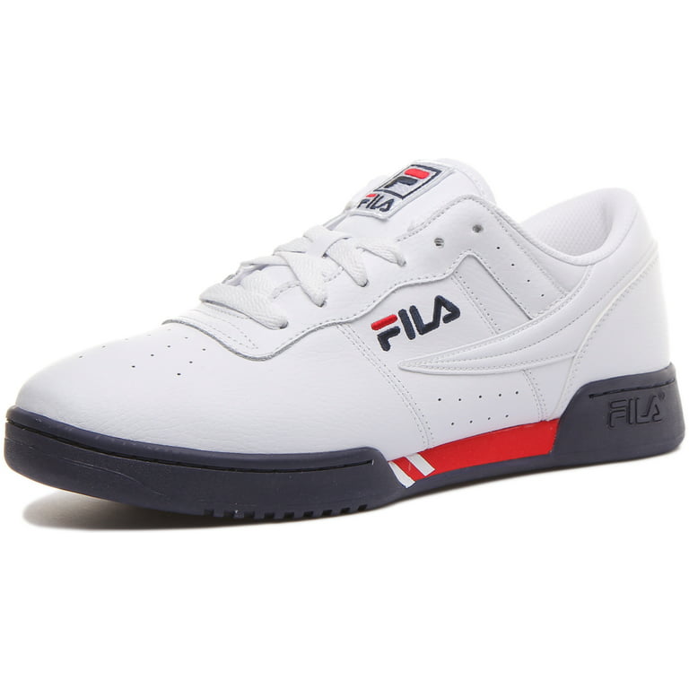 Fila Classic Lace Up Synthetic Leather Casual Sneakers In White Size 11 Walmart.com