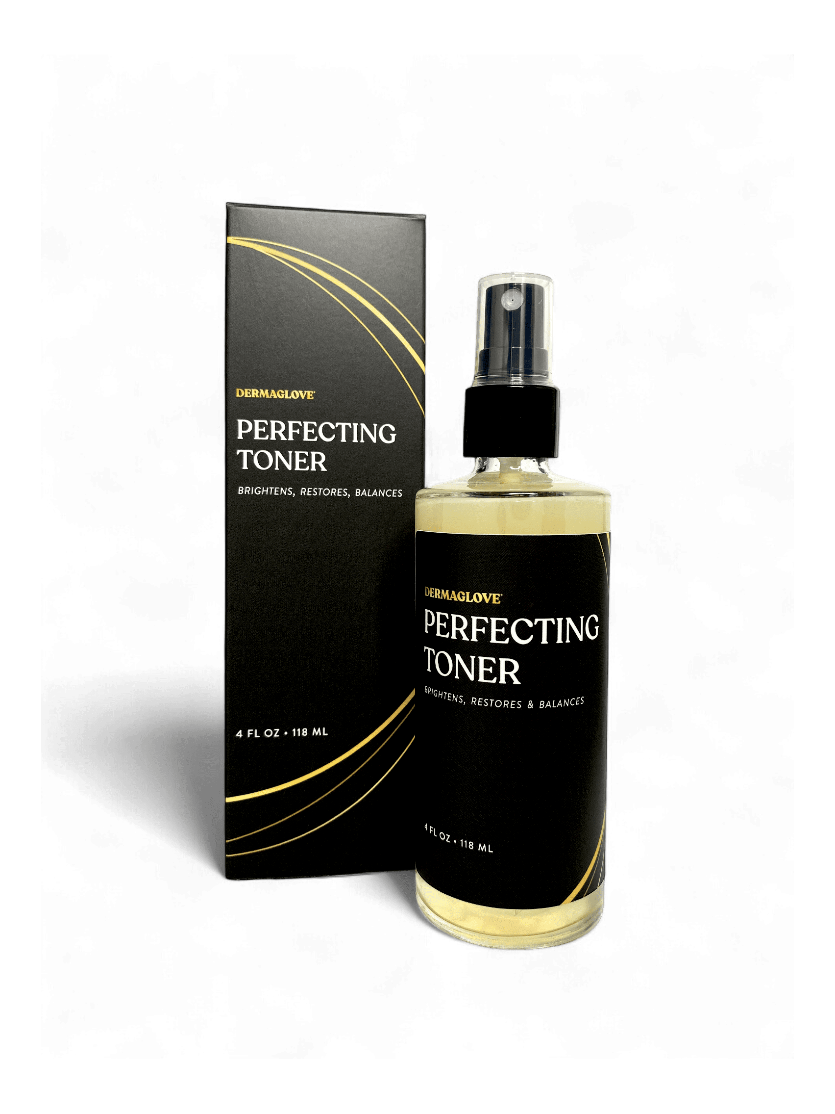 Perfecting Toner - Hydrating & Brightening Facial Mist with Rose Water, Aloe, Witch Hazel & Vitamins A, C, E - 4 Fl Oz (Pack of 1)