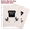 thumbnail image 6 of BAODELI Unisex Reusable Cotton Bread Bags, 2-Piece, White, 6 of 6