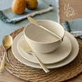 thumbnail image 7 of over&back Coupe Cereal Bowl Set, Semi-Matte Ivory Cereal Bowls Set, Microwave & Dishwasher Safe - Set of 4, 7 of 7