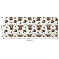 thumbnail image 7 of White Highland Cow Hat Leaf Pattern Kitchen Rug Mat,Kitchen Runner Rugs Non Skid Washable,Decorative Kitchen Floor Mats for Kitchen,Sink,Laundry,17"x47.2", 7 of 7