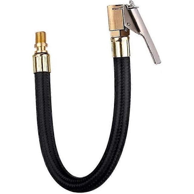 Tyre Inflator Pump Hose,motorcycle Valve Air Rubber Hose Locking Tire Chuck W/clip For Motorcycle Car Bicycle Pipe Air Tool