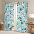 thumbnail image 2 of Feelyou Funny Cat Kitten Curtains Pack of 2 (52x84 Each), Love Heart Window Curtains, 2 of 6