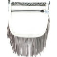 thumbnail image 4 of Western Genuine Leather Cowgirl Crossbody Messenger Fringe Laser Cut Purse Bag, 4 of 4