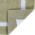 thumbnail image 5 of Better Trends Alfombras De Baño 100% Algodón, Colección De Hoteles, Color Salvia Y Blanco, Alfombras De Baño Reversibles, Absorbentes Y Lavables A Máquina, Para Bañera, Ducha Y Baño, 20.0 X 60.0 In, 5 of 5