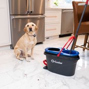 O-Cedar RinseClean Deep Clean Microfiber Spin Mop Head Replacement with Scrub Pad, Machine Washable & Reusable, 1 Count