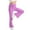 Purple, variant on Miqool 6-16 Years Girls Flare Leggings High Waisted Ribbed Bootcut Dance Yoga Pants Kids Teen Solid Color Full Length Bell Bottoms