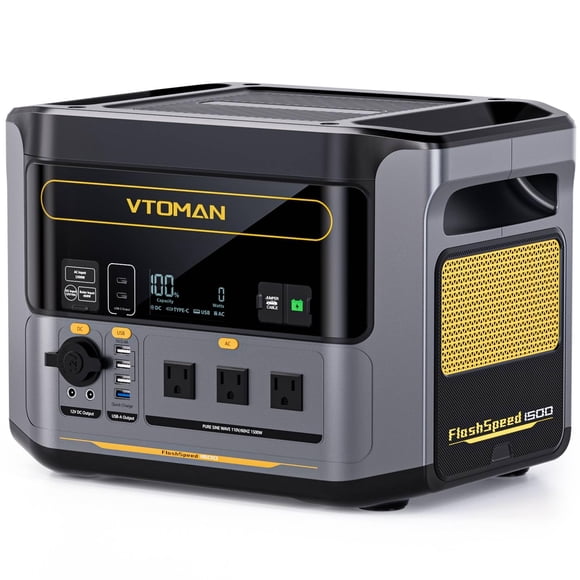 Central eléctrica portátil VTOMAN FlashSpeed 1500 1548Wh