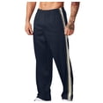 thumbnail image 2 of Mens Fashion Drawstring Elastic Waist Solid Color Casual Sweat Length Pants, 2 of 7