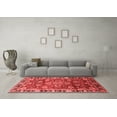 thumbnail image 3 of Ahgly Company Indoor Round Oriental Red Industrial Area Rugs, 6' Round, 3 of 4