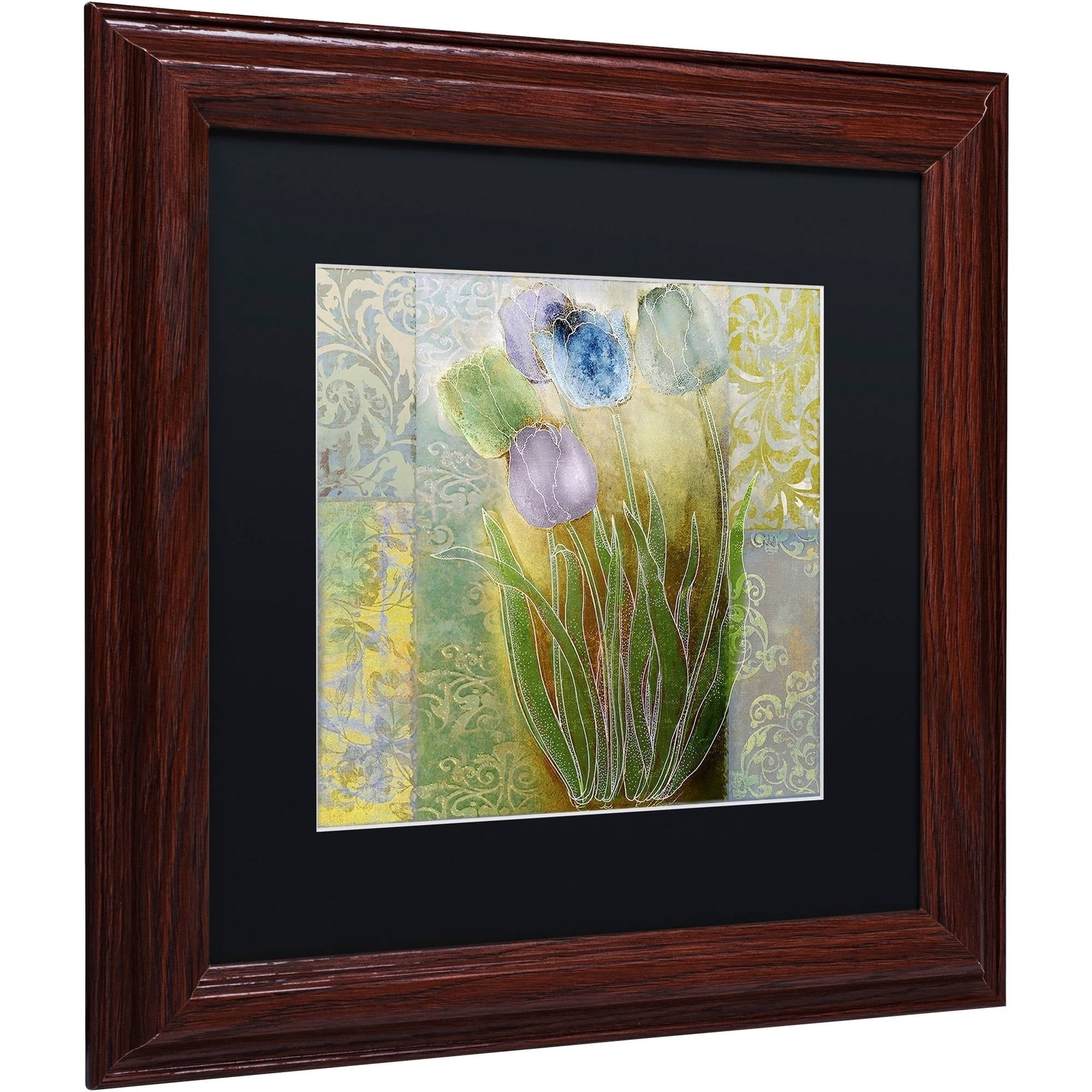 Trademark Fine Art "Emily II" Canvas Art by Color Bakery Black Matte, Wood Frame