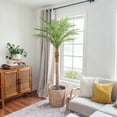 thumbnail image 6 of OLIVIVI Faux Palm Tree 9FT Tall Faux Artificial Plant for Home Office Decor Indoor Outdoor Fake Lifelike Potted Tree with Wood Branches 1 pack, 6 of 14