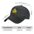 thumbnail image 5 of DouZhe Adjustable Washed Cotton Baseball Cap - Under Construction Building Prints Vintage Dad Hat Unisex Sports Caps (Black), 5 of 7