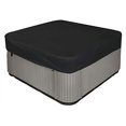 thumbnail image 2 of Funda para jacuzzi cuadrada 210d, muy duradera e impermeable, protección UV, 218 x 218 x 30 cm (largo x ancho x alto), color negro, 2 of 6