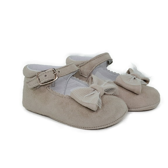 Baby Girl-Infant Shoes Beige-Tan Suede Booties