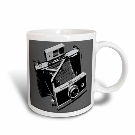 3dRose Picture of a Old Vintage Classic Camera with bellows, Ceramic Mug, 15-ounce