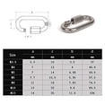 thumbnail image 4 of M4 D Shape Quick Links 304 Stainless Steel Quick Chain Repair Links Lock Ring (10PCS), 4 of 4