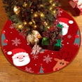 thumbnail image 6 of Christmas Clearance 30Inch Christmas Tree Skirt Winter Snowflake Tree Skirt Soft Thick Plush Tree Skirt for Christmas Tree Decoration, 6 of 7
