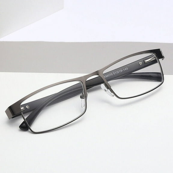 WEISIPU Mens Reading Glasses Designer Business Metal Readers 1.0 1.5 2.0 2.5 3.0 3.5 4
