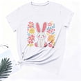 thumbnail image 5 of Otvok Womens Crewneck T Shirts Short Sleeve Graphic Tees Cute Bunny Print Summer Tops Soft Lightweight Fashion Beach Vacation Gift, 5 of 6