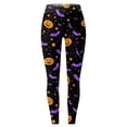 thumbnail image 6 of Womens Halloween Leggings Elastic High Waist Funny Print Slim Fit Lifting Tights Pants Workout Yoga Pants, 6 of 6