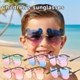 thumbnail image 3 of Kids Bear Sunglasses – UV400 Protection Gradient Cartoon Glasses forToddlers & Children, Lightweight PC Frame Unbreakable Design, Cute Animal Shape Sun Glasses for Boys Girls, 3 of 8