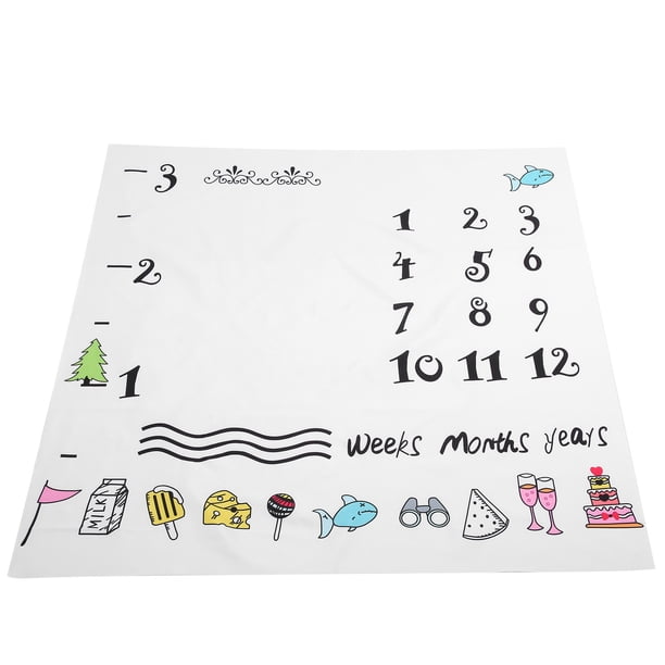 Fondo de calendario de fotografía de bebé, Fondo de fotografía de bebé de calendario Fondo de fotografía de recién nacido Suministros de fotografía de bebé Diseñado con precisión