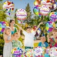 thumbnail image 4 of 32 PCS Feliz Cumpleanos Balloons Spanish Happy Birthday Decorations - 18" Inch Aluminum Foil Balloons Helium Floating Mylar Globos for Mexican Fiesta, Spanish Birthday Party Supplies, 8 Patterns, 4 of 7
