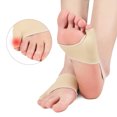 thumbnail image 2 of 1 Pair Elastic Fabric Little Toe Straightener Reusable Washable Portable Elastic Man Woman Replacement Walking Basketball Foot Sleeve Wraps, 2 of 8