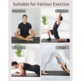 thumbnail image 6 of YR Yoga Mat Thick 4/5" NBR Exercise Mat 76"X24" for Home Gym Workout with Carry Bag, Black, 6 of 7