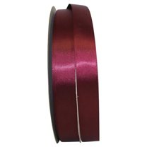 Reliant Ribbon - 5150-090-05C, Single Face Sfs Satin Ribbon, Burgundy, 7/8 Inch, 100 Yards