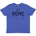 thumbnail image 3 of Inktastic It's Home State of Nebraska Outline Distressed Text Youth T-Shirt, 3 of 5