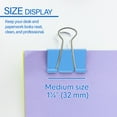 thumbnail image 2 of BAZIC Binder Clips Large 2 Inch (51mm) Assorted Color Paper Clip (4/Pack), 2-Packs, 2 of 7
