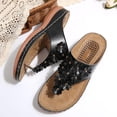 thumbnail image 6 of Sandals Womens Ndbuld Women's Fashion Casual Spring And Summer Comfortable Solid Color Open Toe Thick Bottom Wedge Heel Slippers, 6 of 9