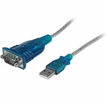 StarTech 1' USB to RS232 Serial Adapter Cable Black ICUSB232V2