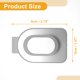 thumbnail image 4 of Clip para gafas de sol del coche Unique Bargains, soporte universal para gafas de sol en el parasol, ABS, aleación de aluminio, esponja, tono plateado, blanco, 8x5cm, 1 pieza, 4 of 7