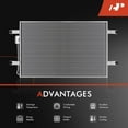 thumbnail image 5 of A-Premium Air Conditioning A/C Condenser Compatible with 2010-2012 Freightliner Cascadia, Coronado, Replace# 9119, 2267126001, 5 of 8