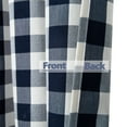 thumbnail image 4 of Haperlare 54"Wx15"L Navy Blue Valance Kitchen Buffalo Checkered Gingham Farmhouse Valance Cotton Curtains Light Filtering Valance, 1 Panel, 4 of 6