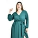 thumbnail image 4 of Vestido elegante de manga larga Roman Fashion /Tallas Extras, 2009 (Verde botella) verde oscuro 38, 4 of 6
