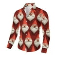 thumbnail image 5 of Awdenio Shirts for Men Funky Beach Printed Christmas Shirt Casual Button Down Long Sleeve Floral Shirts Tops, 5 of 8