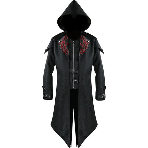 FcBaudy Court Dress,Womens Dresses,Summer Dresses for Women Men's Fashion Coat Windbreaker Gothic Style Jacket Men's Halloween Coat Court Dress