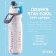 thumbnail image 4 of Botella de agua O2COOL Mist 'N Sip Misting 2 en 1, 600 ml, paquete de 2, 4 of 9