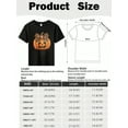 thumbnail image 4 of Halloween Vibes Pumpkin Wearing Bow Patterned Novelty Graphic Kid T-Shirt Casual  Style With 100% Cotton Fabric,Suitable for Boys And Girls,Size From 3T-13Y,Ideal Gift for Kids, 4 of 5