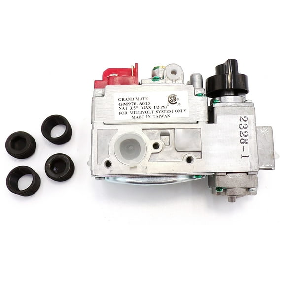 060-500 MILLIVOLT GAS VALVE 70K BTU CAPACITY - EXACT FIT FOR HEAT & GLO - REPLACEMENT PART BY NBK