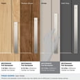 thumbnail image 4 of Amerock Maymont 10-1/16 inch (256mm) Center-to-Center Rectangle Satin Nickel Cabinet Pull Backplate, 4 of 7