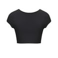 thumbnail image 4 of LYXSSBYX Blouses for Women Short Sleeve Fashion Women Short Sleeve Comfortable Breathable Round-Neck Blouses Shirt Tops, 4 of 8