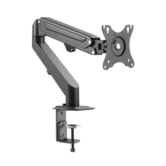 Uplite Single Desk Mount Full Motion with Gas Spring Swivel Stand Fully Adjustable Monitor Arm up to 27" Monitor