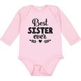 thumbnail image 3 of Inktastic Best Sister Ever Gift Girls Long Sleeve Baby Bodysuit, 3 of 5