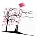 thumbnail image 2 of Árbol de huellas dactilares en lienzo para manualidades, bodas, decoración creativa y versátil con grafitis. Rosa, 2 of 9